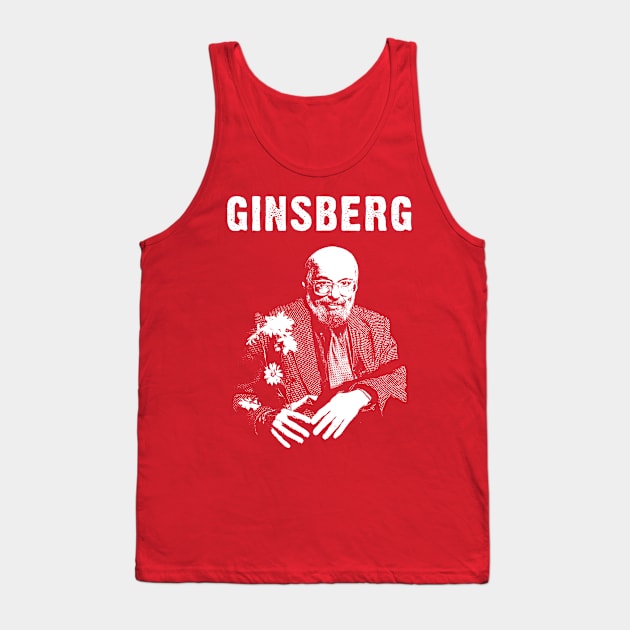 Ginsberg with Flowers Tank Top by lilmousepunk